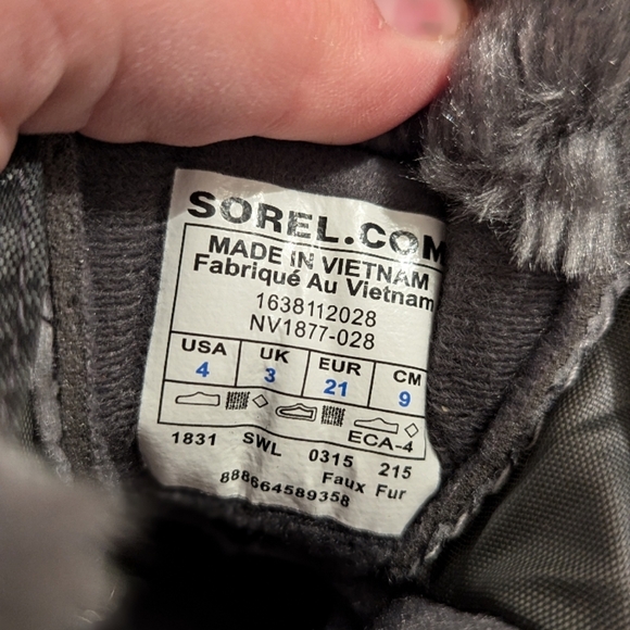 Sorel Black Toddlers Boots - Picture 3 of 3